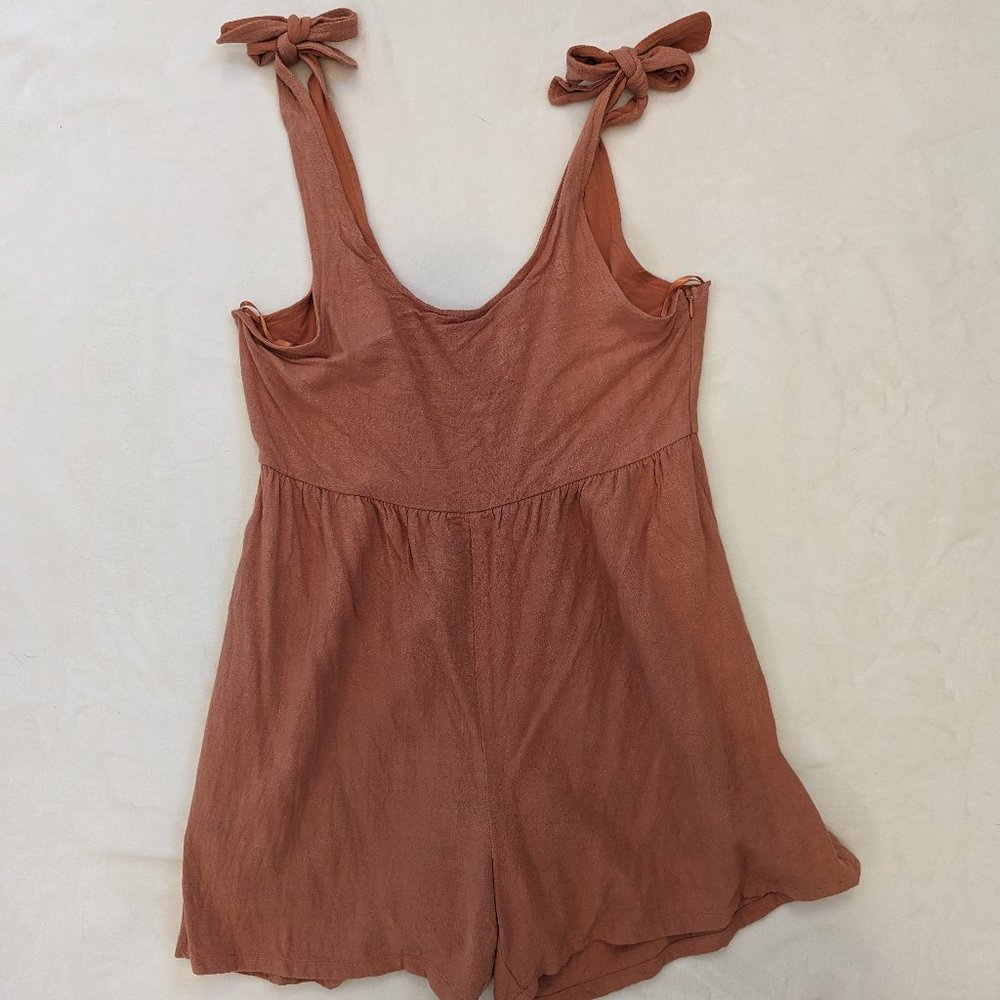 Orange Pink Lily Romper- Medium
